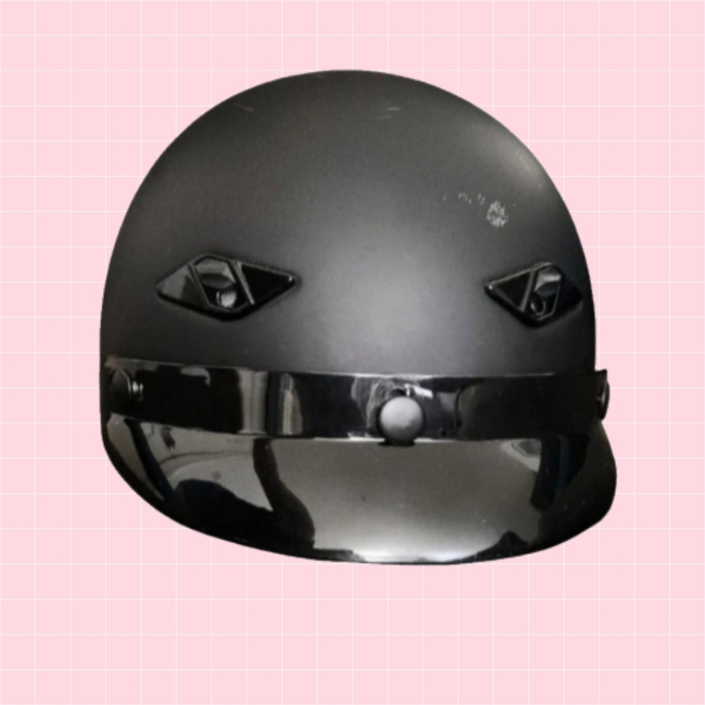 LS2 Bagger Motorcycle Half Helmet Black Matte XXL